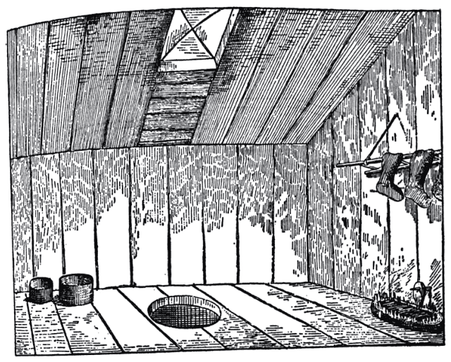 Interior of winter house